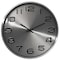 Clockswise Modern Decorative Aluminum Round Wall Clock For Living Room, Kitchen, Dining Room, Silver QI004511.SI - alternate 1